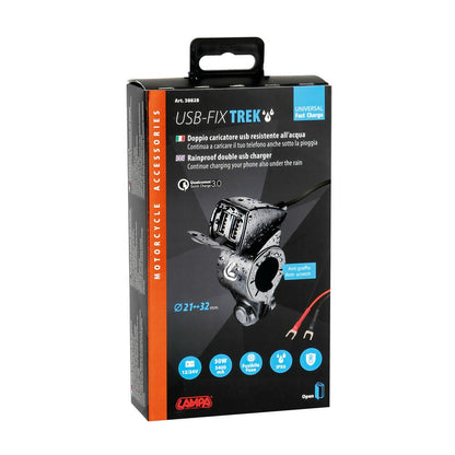 LAMPA TREK DOUBLE USB CHARGER