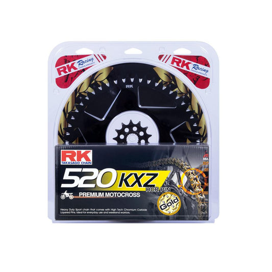 LITE PACK - RK CHAIN & SPROCKET KIT BLACK 13/49 CRF450R 02-23 / CRF250R 22-25