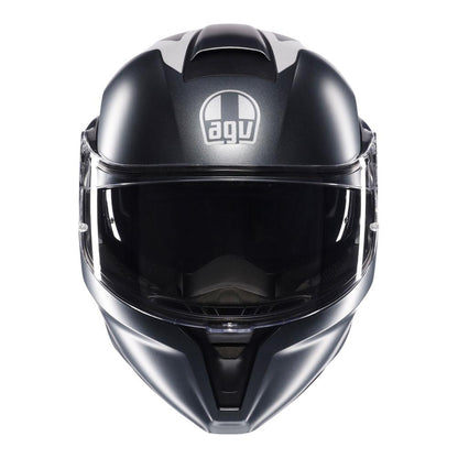 AGV STREETMODULAR - RESIA MATT GREY/SILVER/RED