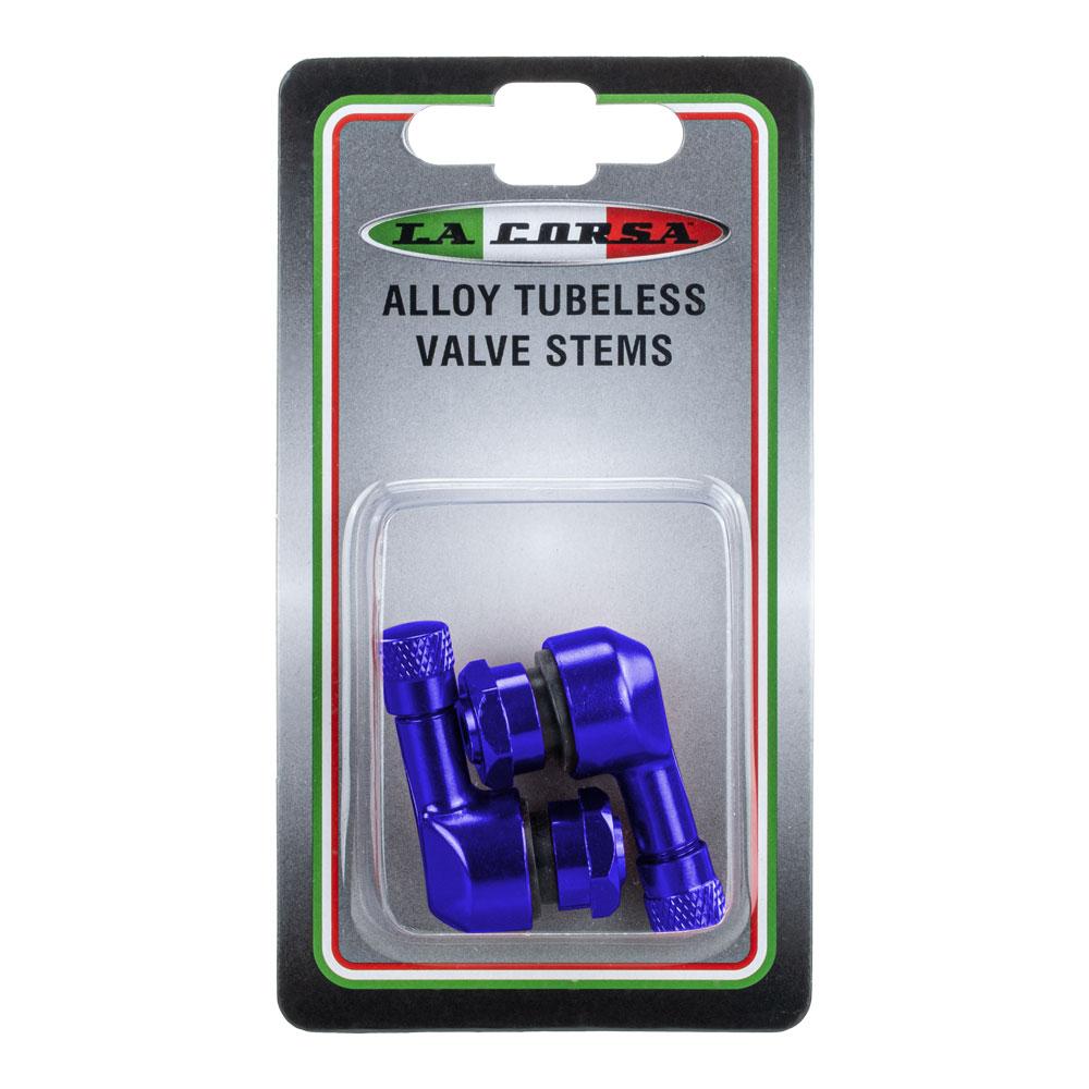LA CORSA TUBELESS VALVE STEM - BLUE - 11.3MM (PAIR)