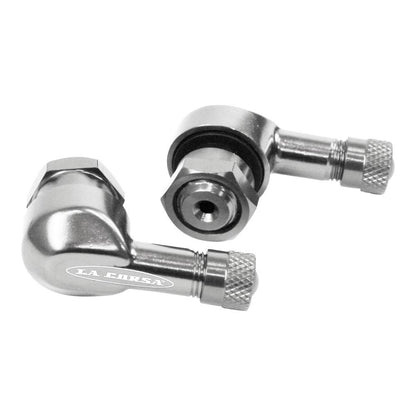 LA CORSA TUBELESS VALVE STEM - SILVER - 11.3MM (PAIR)