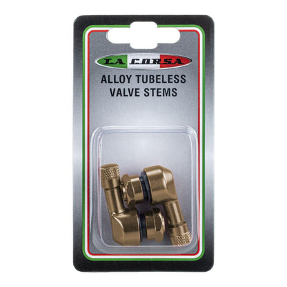 LA CORSA TUBELESS VALVE STEM - TITANIUM - 11.3MM (PAIR)