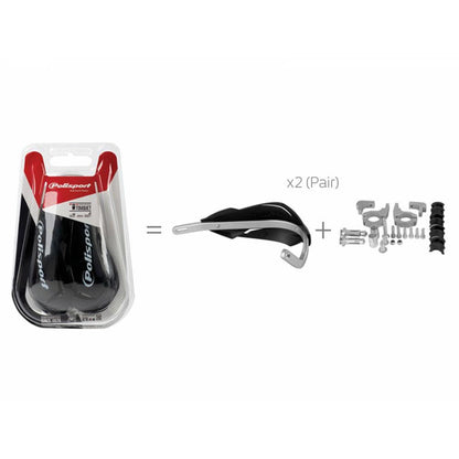 POLISPORT TOUQUET HANDGUARDS - BLUE