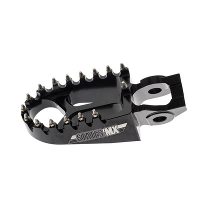 STATES MX S2 ALLOY OFF ROAD FOOTPEGS - KTM/HUSQVARNA (FITS 2016 MODELS ON) - BLACK