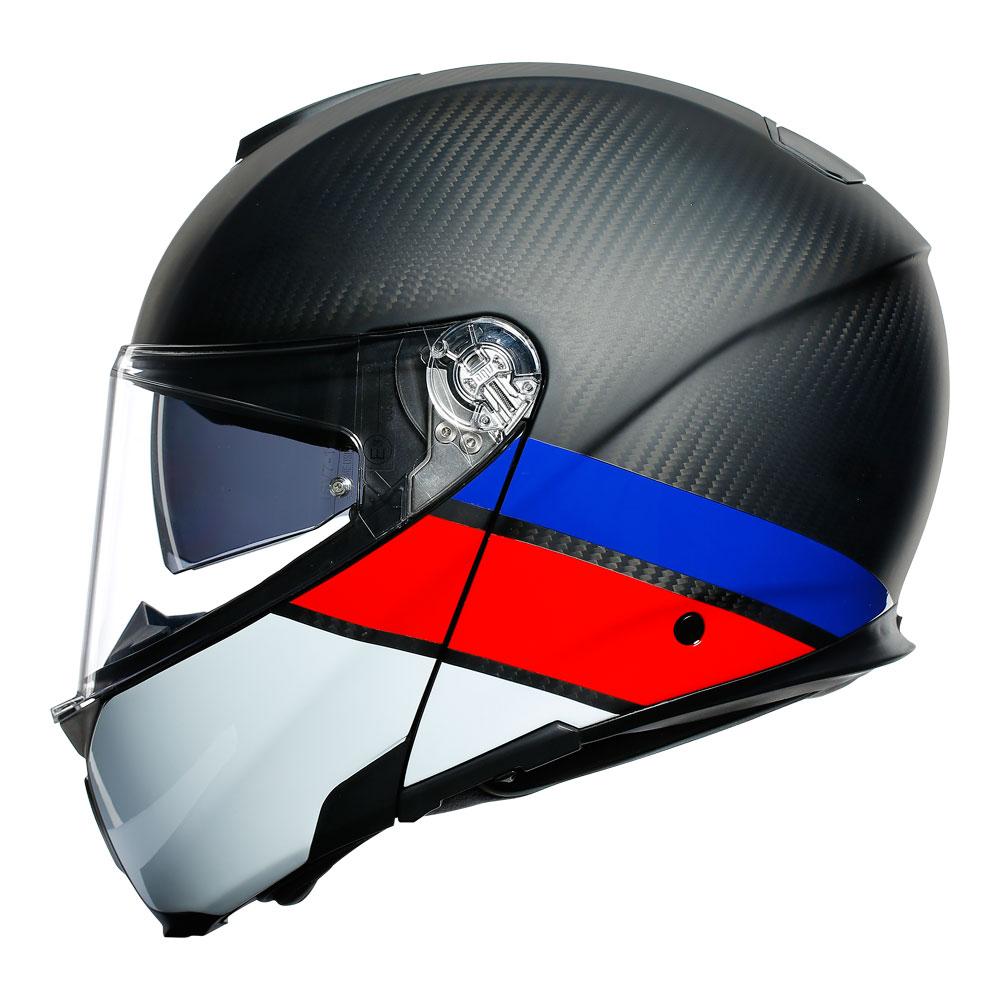AGV SPORTMODULAR - LAYER CARBON/RED/BLUE