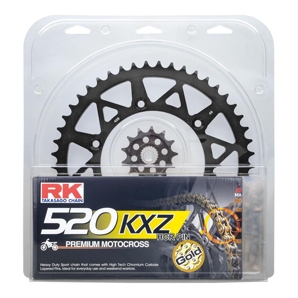 LITE PACK - RK CHAIN & SPROCKET KIT BLACK 13/48 CRF450R 02-23 / CRF250R 22-25