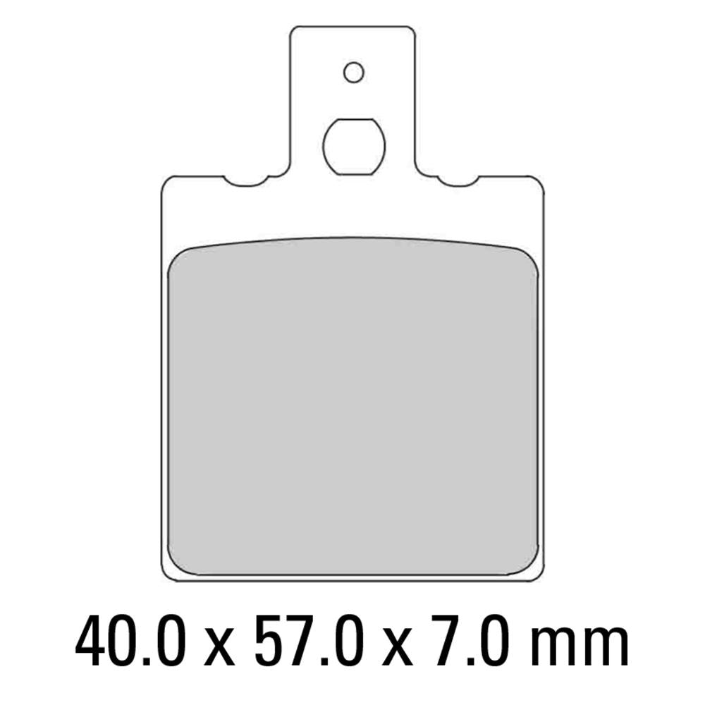 FERODO BRAKE PADS - FDB207EF (PK = 2 PADS)