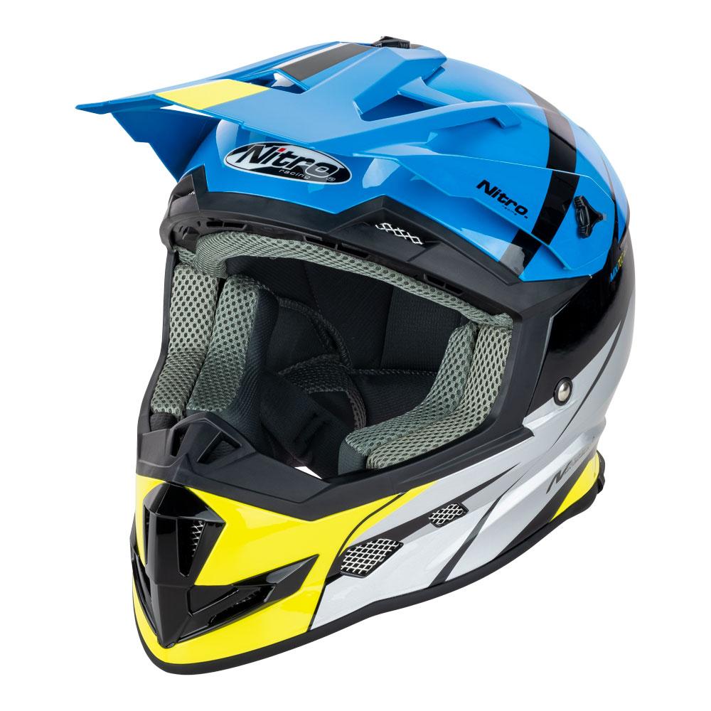 NITRO MX700 YOUTH RECOIL BLUE/BLACK/GREY/FLURO
