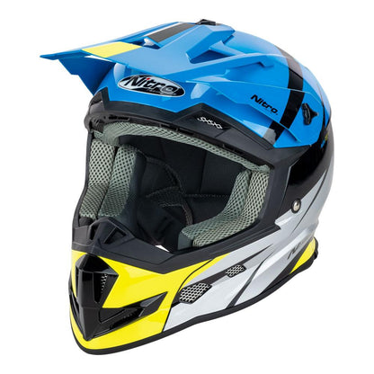NITRO MX700 YOUTH RECOIL BLUE/BLACK/GREY/FLURO