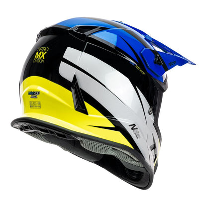 NITRO MX700 YOUTH RECOIL BLACK/BLUE/WHITE/FLURO
