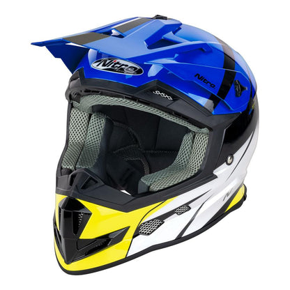 NITRO MX700 YOUTH RECOIL BLACK/BLUE/WHITE/FLURO